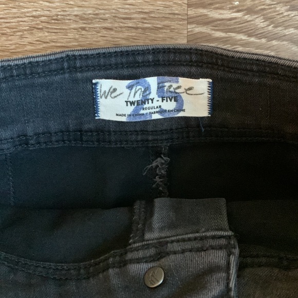 Free People Maddie Denim Midi Skirt in Black as Night - Picture 5 of 6